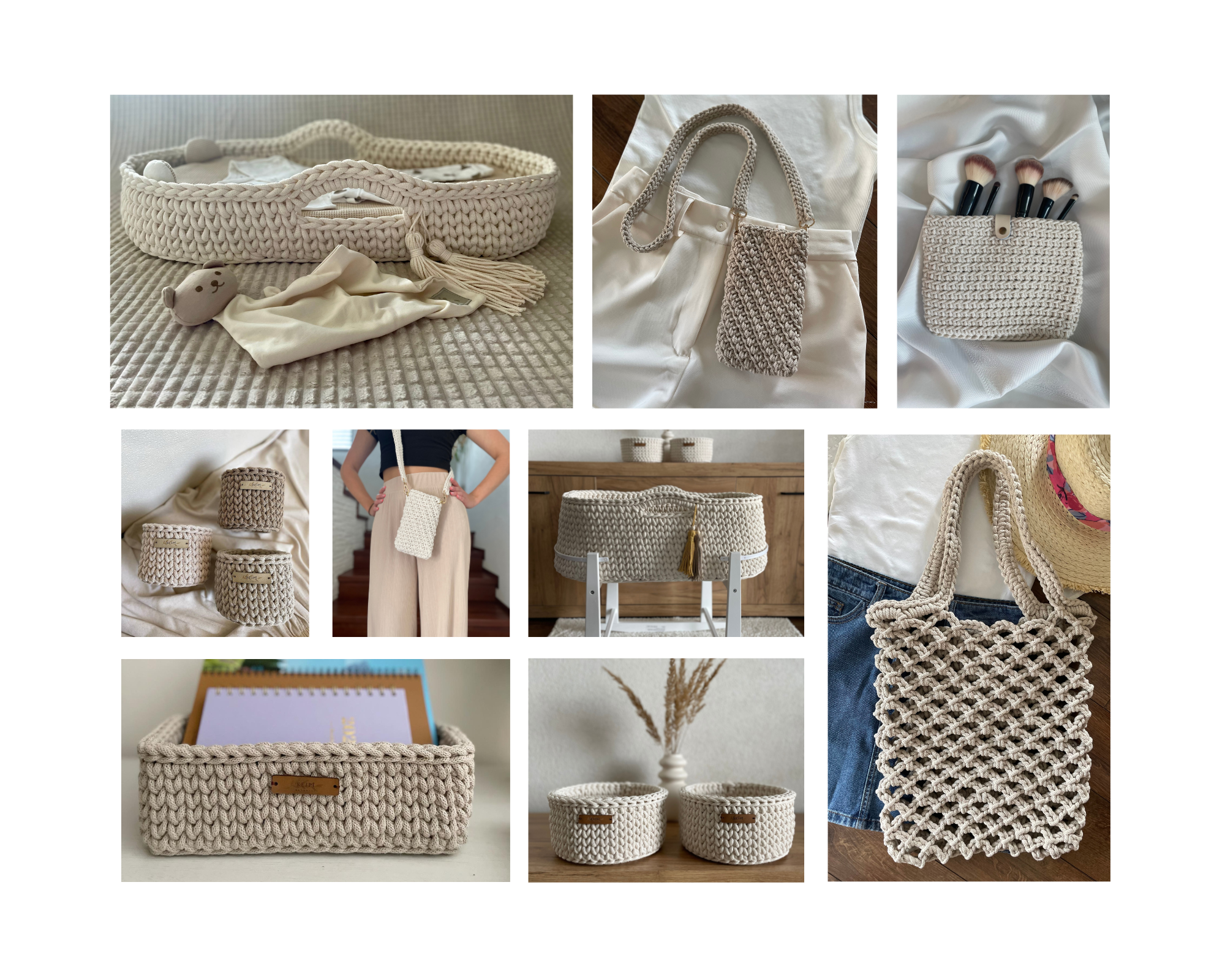 Cream and Olive Simple Interior Moodboard Photo Collage